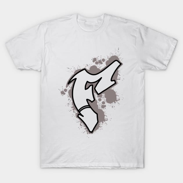 Graffiti style F T-Shirt by KeegansKolourStudio